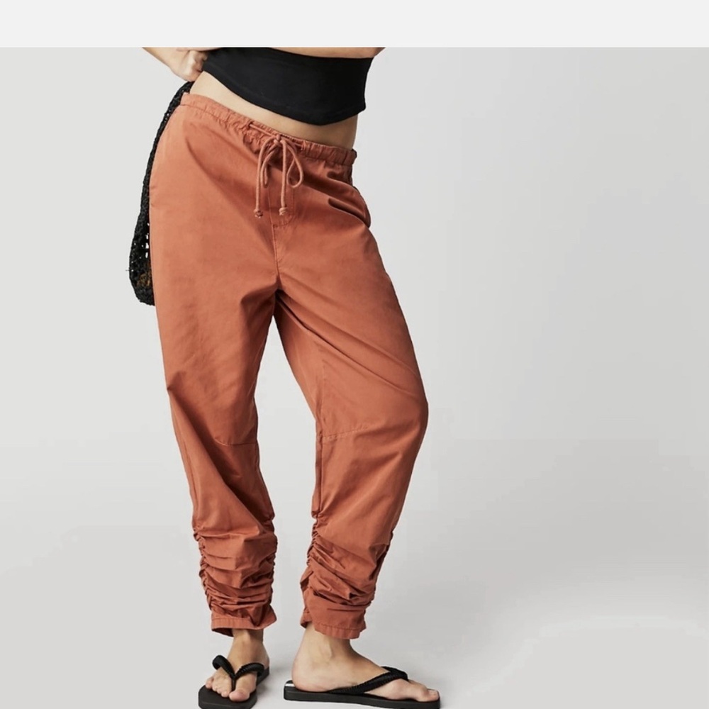 Free People Myrrh Terracotta Parachute Pants